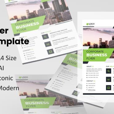 Template Flyer Corporate Identity 162428