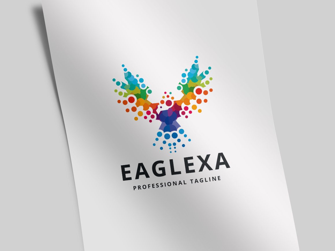Pixel Eagle Logo Template