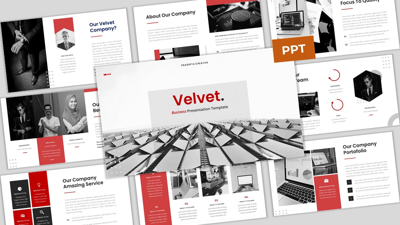 Velvet - Business PowerPoint template