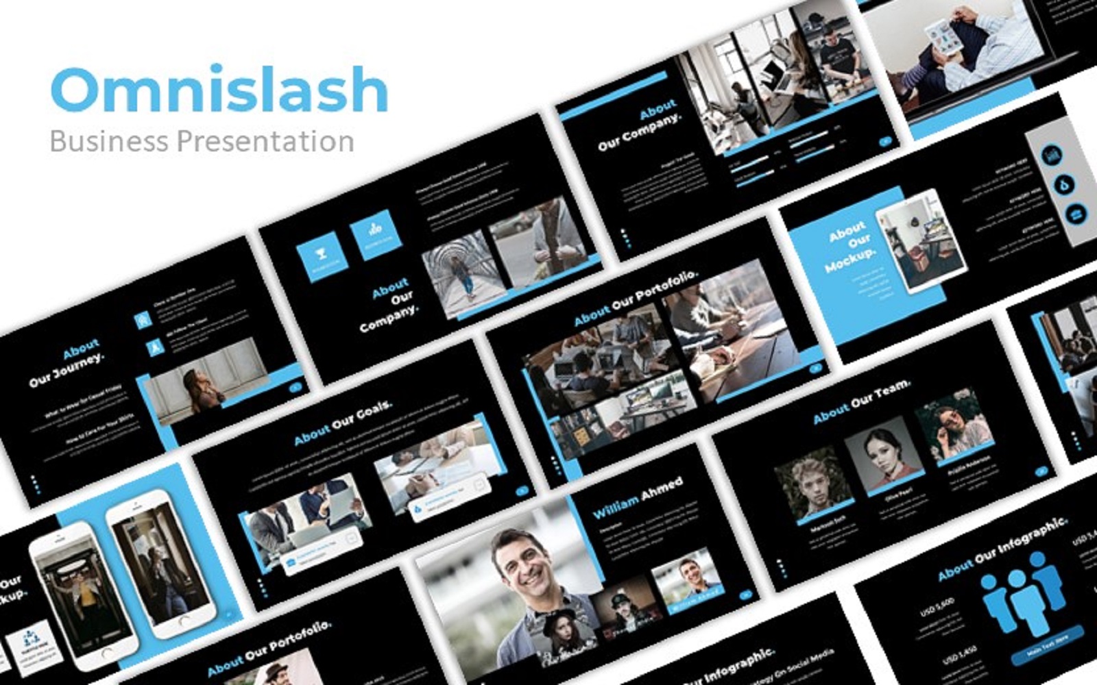 Omnislash PowerPoint template