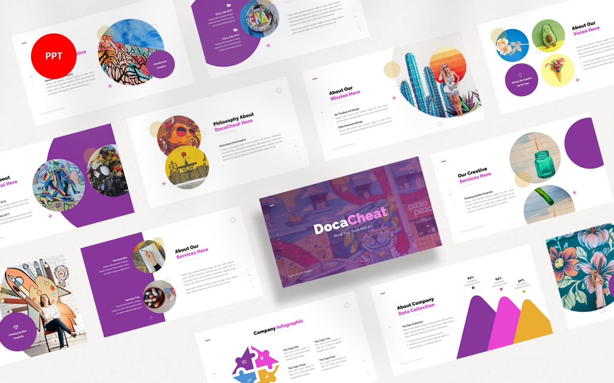 DocaCheat Creative Business PowerPoint template