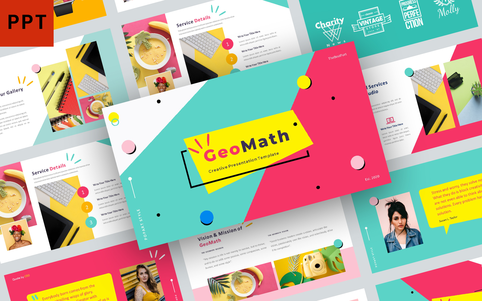 GeoMath PowerPoint template