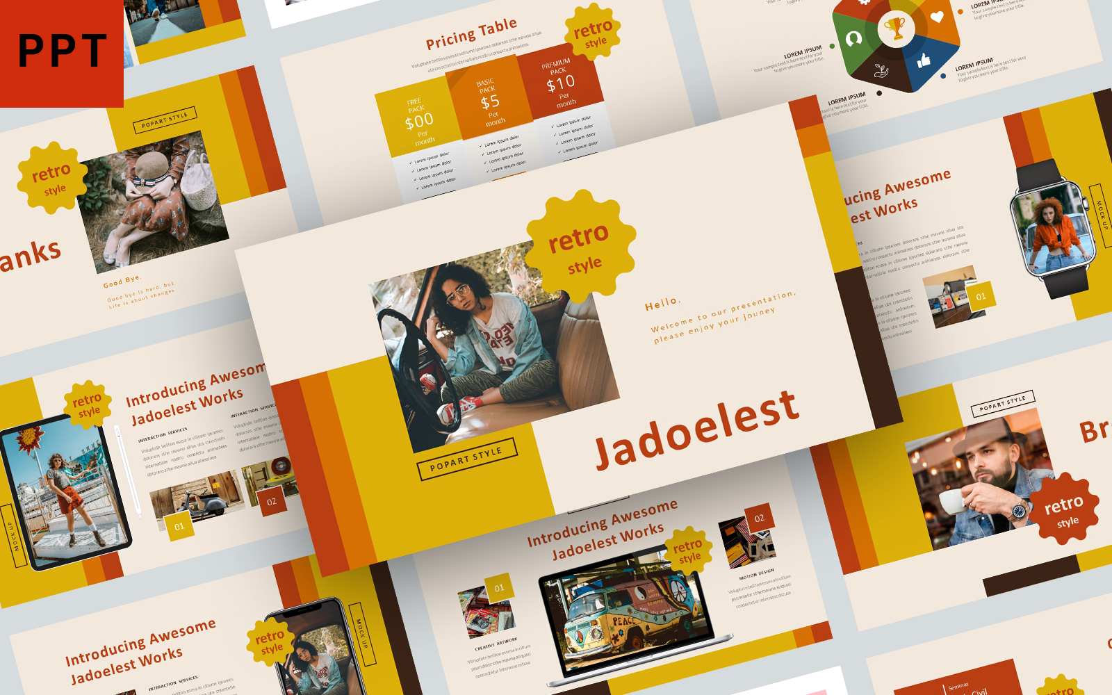 Jadoelest PowerPoint template