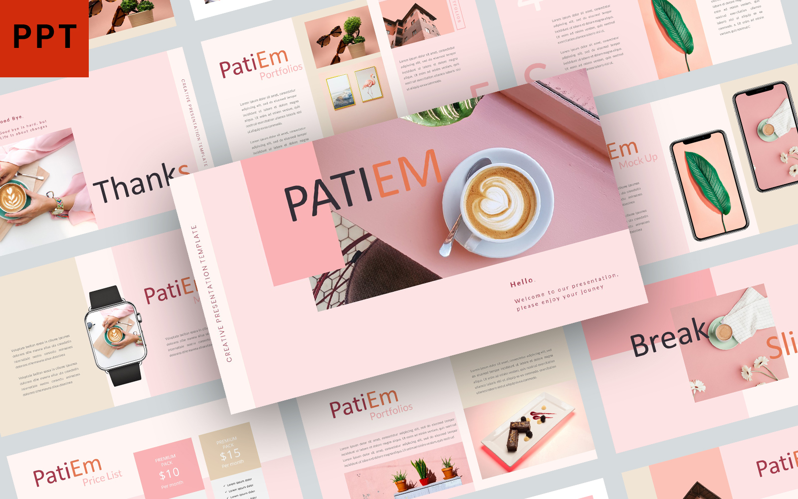 Patiem PowerPoint template