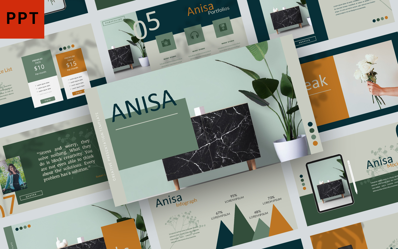 Anisa PowerPoint template