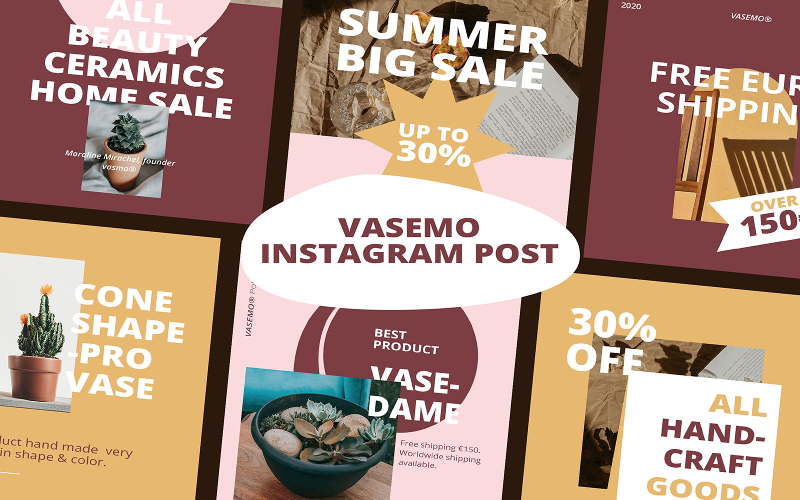 Vasemo Instagram Posts Social Media Template