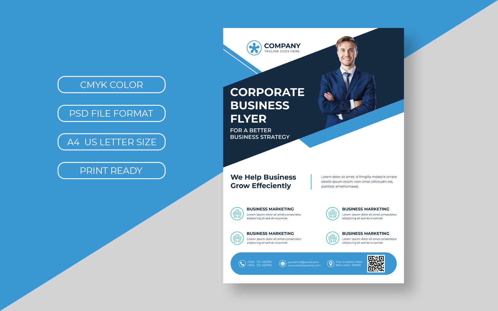 Simple Business Flyer - Corporate Identity Template