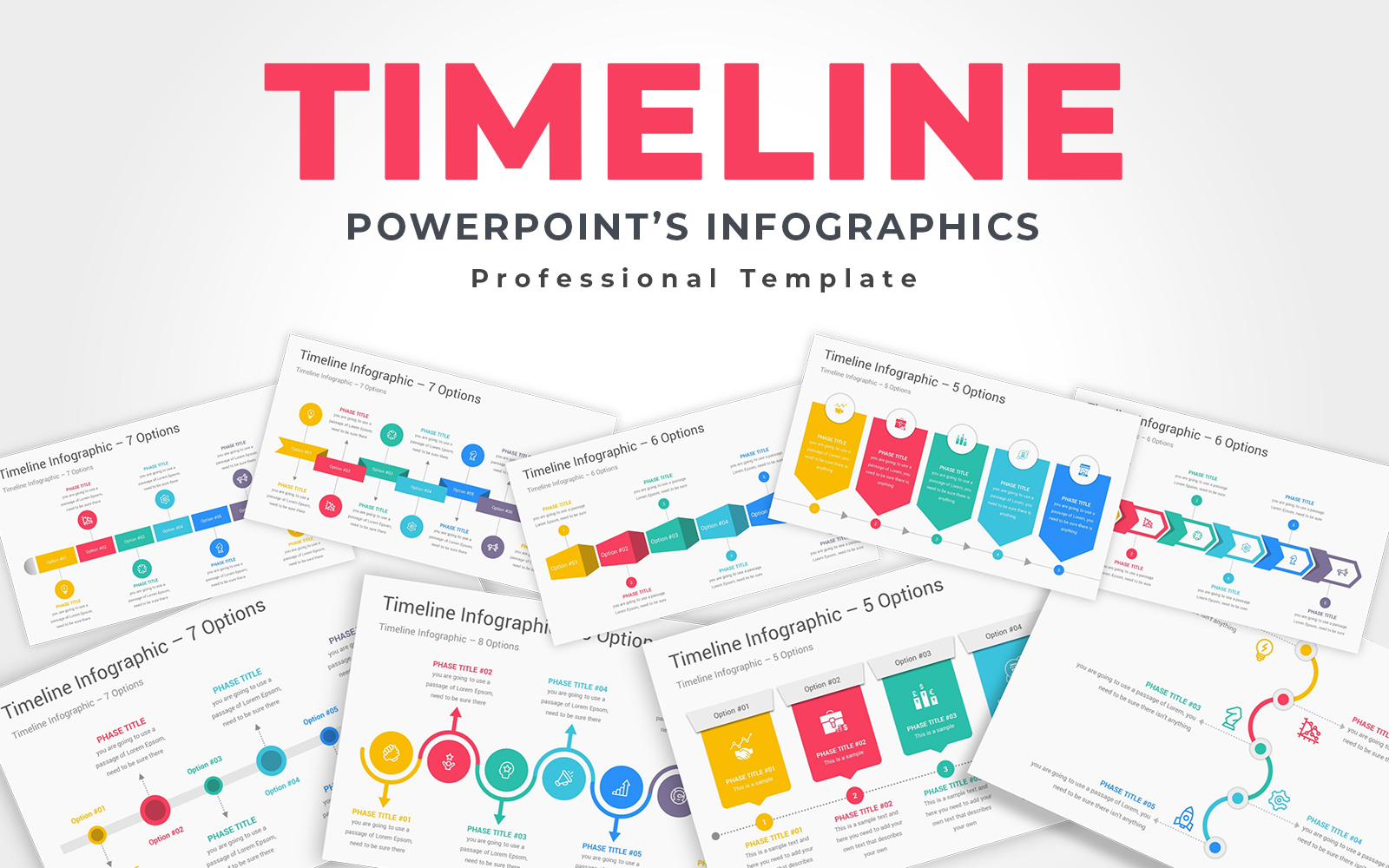 Timeline Infographics PowerPoint template
