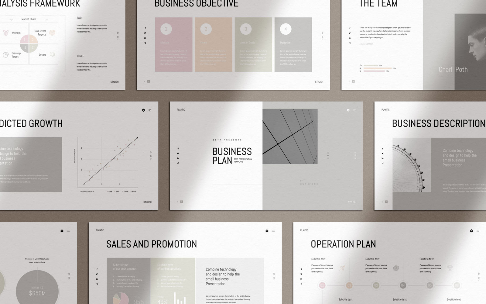 Plantic - Business Plan Google Slides