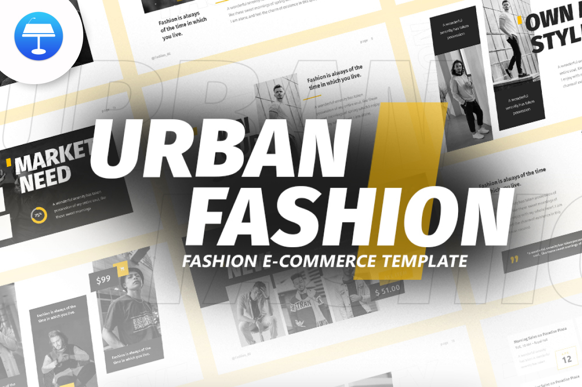 Urban Fashion - Keynote template