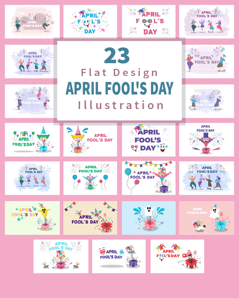 23 Happy April Fools' Day - Illustration