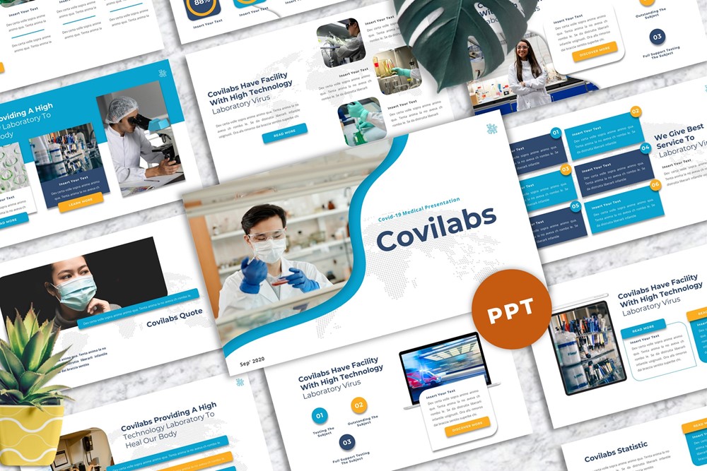 Covilabs - Covid Medical PowerPoint template