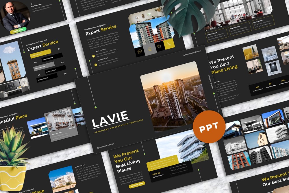 Lavie - Apartment PowerPoint template