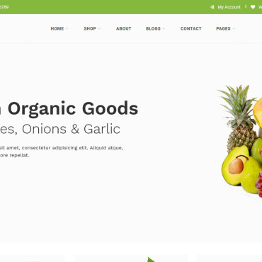 Farm Grocery Responsive Website Templates 164975
