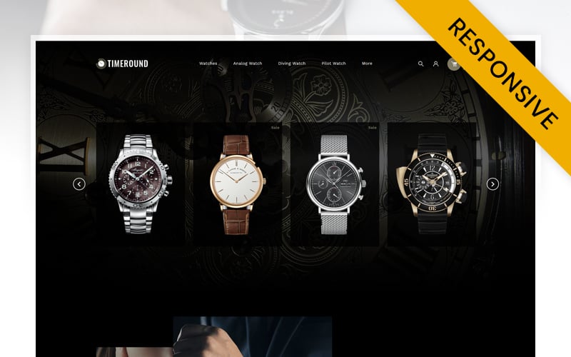 TimeRound - Watch Store OpenCart Template