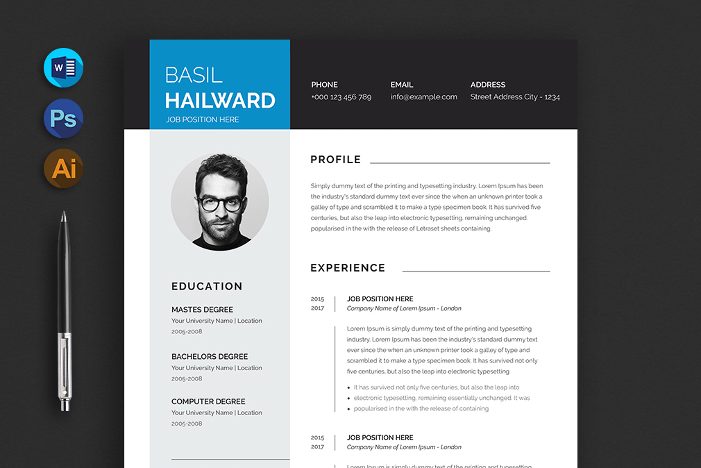 Basil  Printable Resume Templates