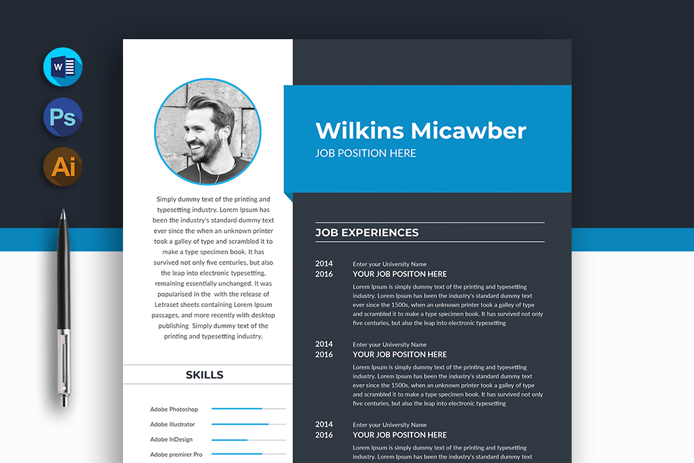 Wilkins CV Resume Template