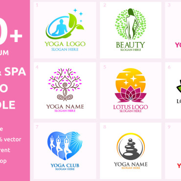 Spa Massage Logo Templates 165501