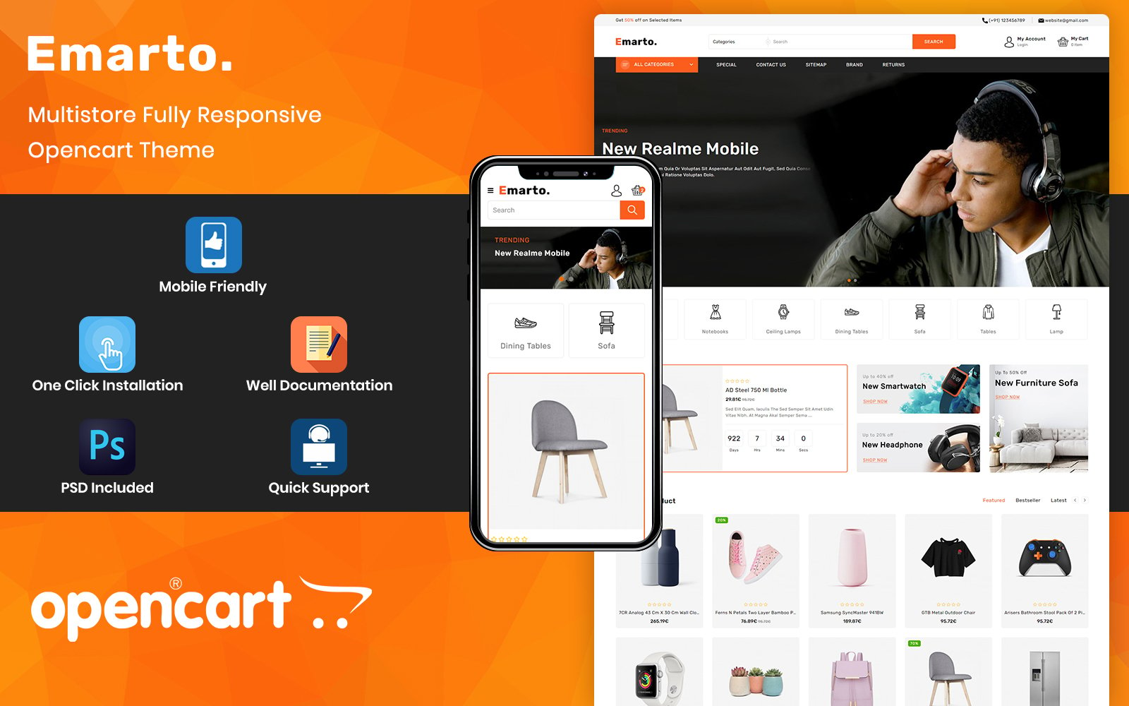 Emarto - Multipurpose Store OpenCart Template