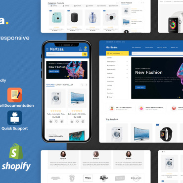 Responsive Ecommerce Shopify Themes 165526