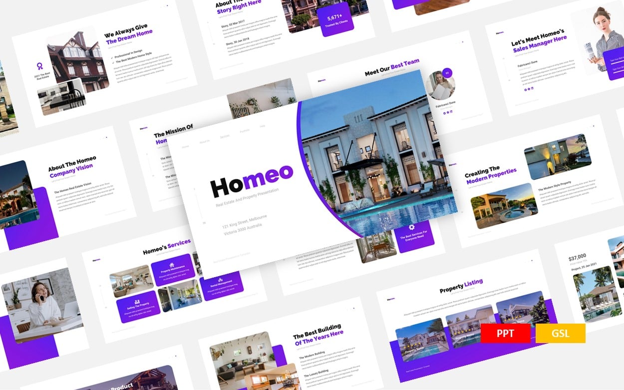 Homeo - Real Estate Presentation Template