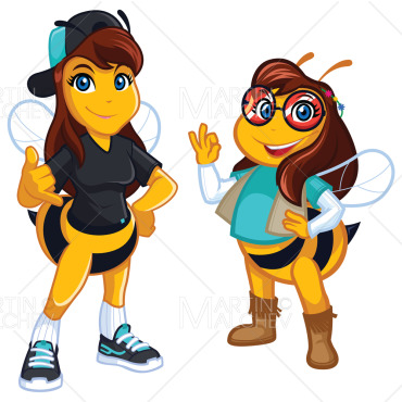 Honey Bee Illustrations Templates 165694