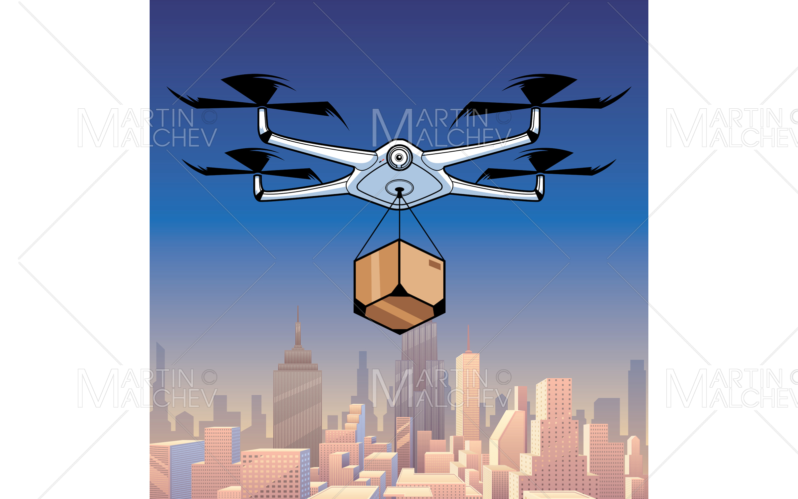 Drone Delivery In City