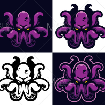 Octopus Monster Illustrations Templates 165711