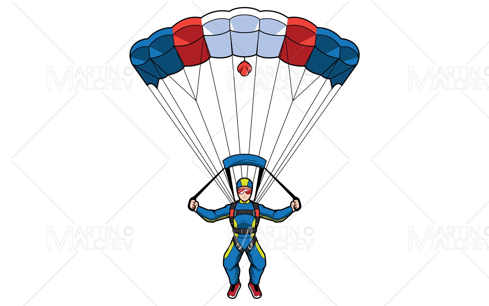 Parachuting Mascot