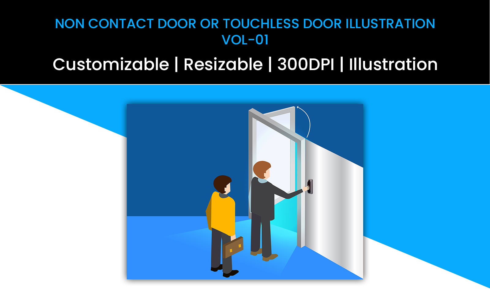 Non Contact Door or Touchless Door  Concept