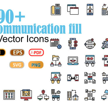 Of Telecommunication Icon Sets 165967