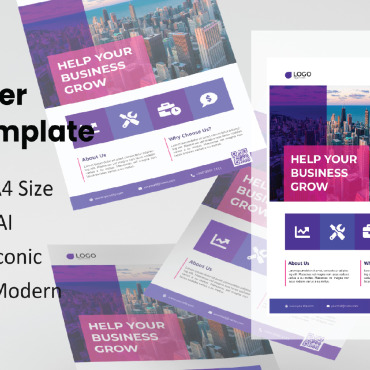 Template Flyer Corporate Identity 166014