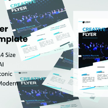 Template Flyer Corporate Identity 166016