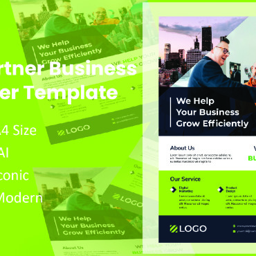 Template Flyer Corporate Identity 166026