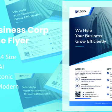 Template Flyer Corporate Identity 166029