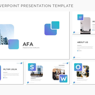 Isometric Agency PowerPoint Templates 166042
