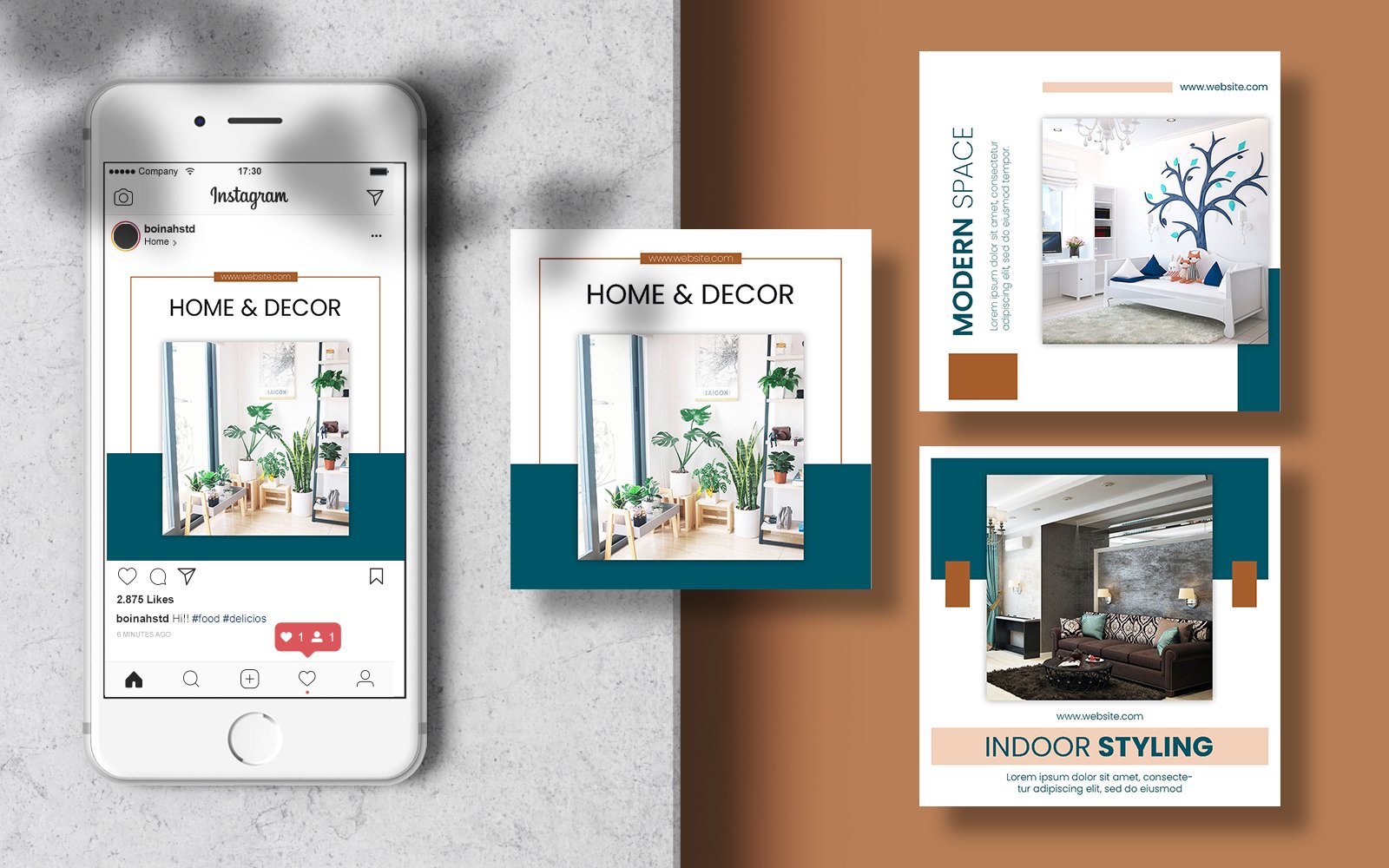 Furniture Banner Instagram Post Social Media Template