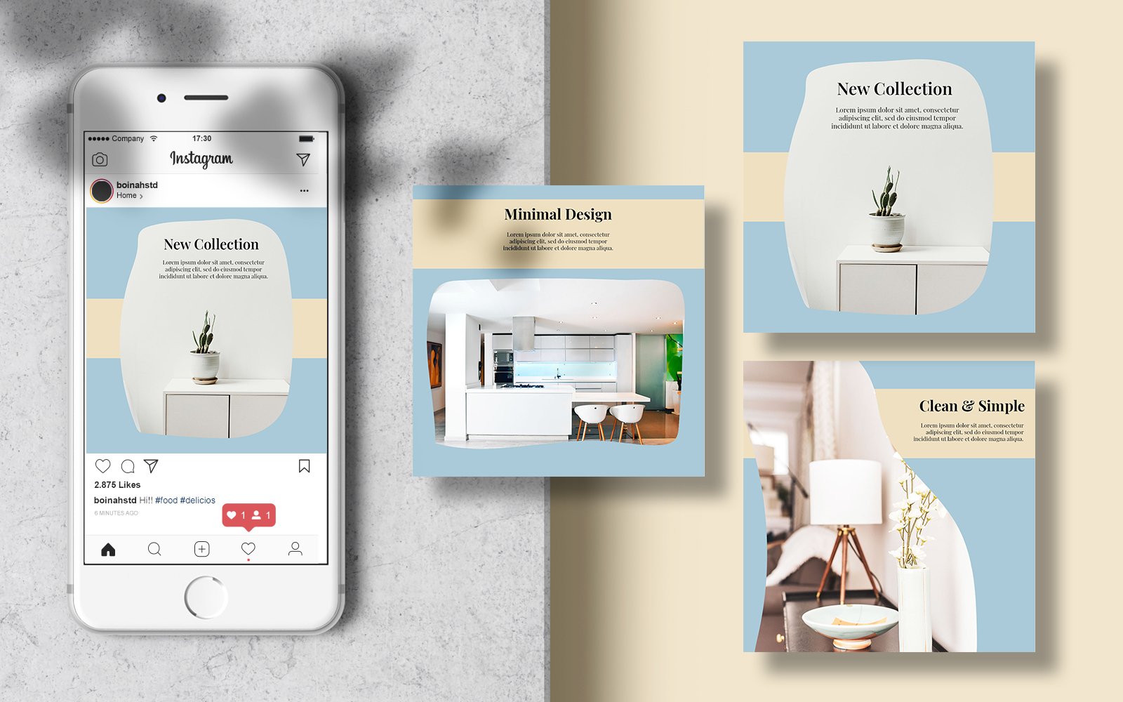 Furniture Instagram Post Banner Social Media Template