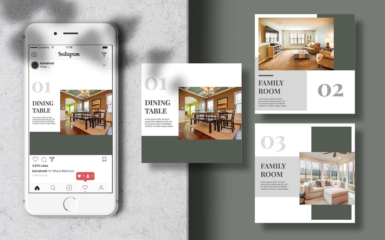 Furniture Instagram Post Social Media Template