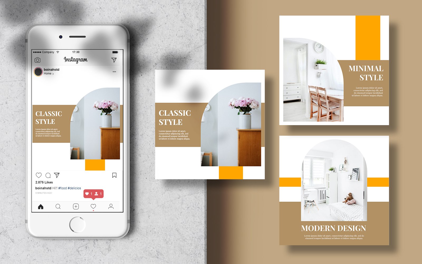 Instagram Furniture Banner Post Social Media Template