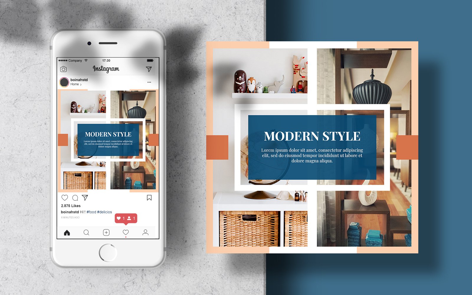 Furniture Post Instagram Banner Template for Social Media