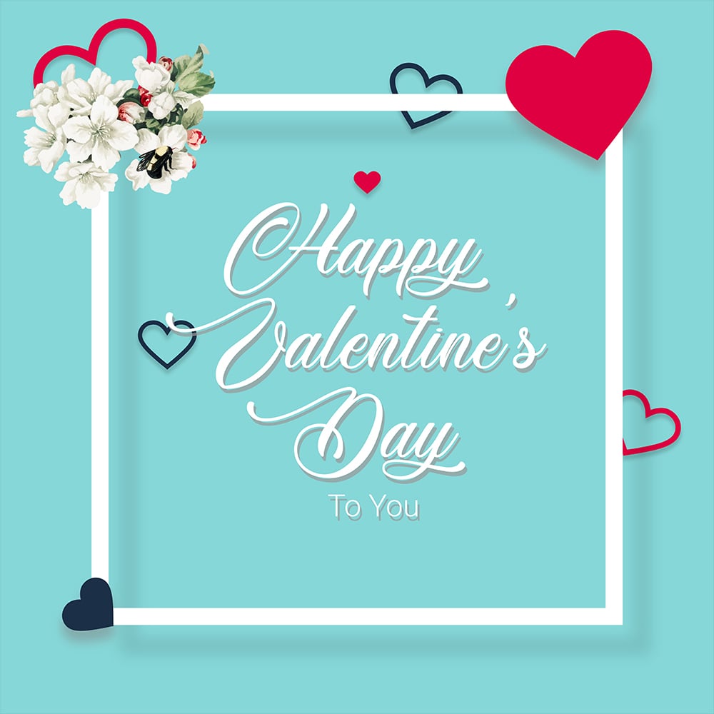 Clean Valentine's Day Post Banner Social Media Template