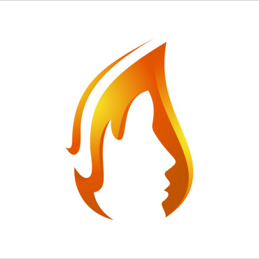 Flame Face Logo Templates 166341