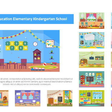 Interior Education Illustrations Templates 166569