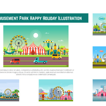 Ferris Wheel Illustrations Templates 166571