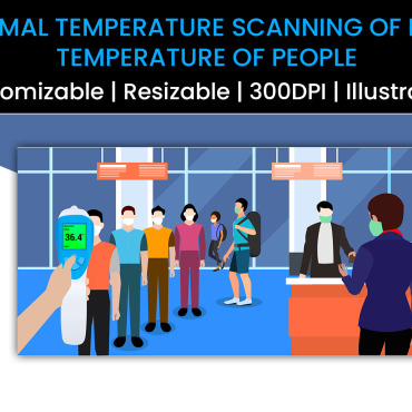 Temperature Scanning Illustrations Templates 166581