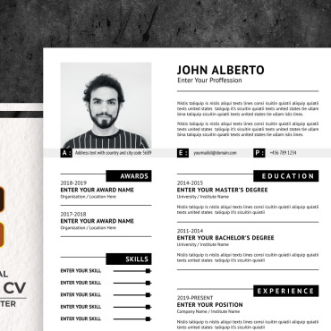 Size Photoshop Resume Templates 166616