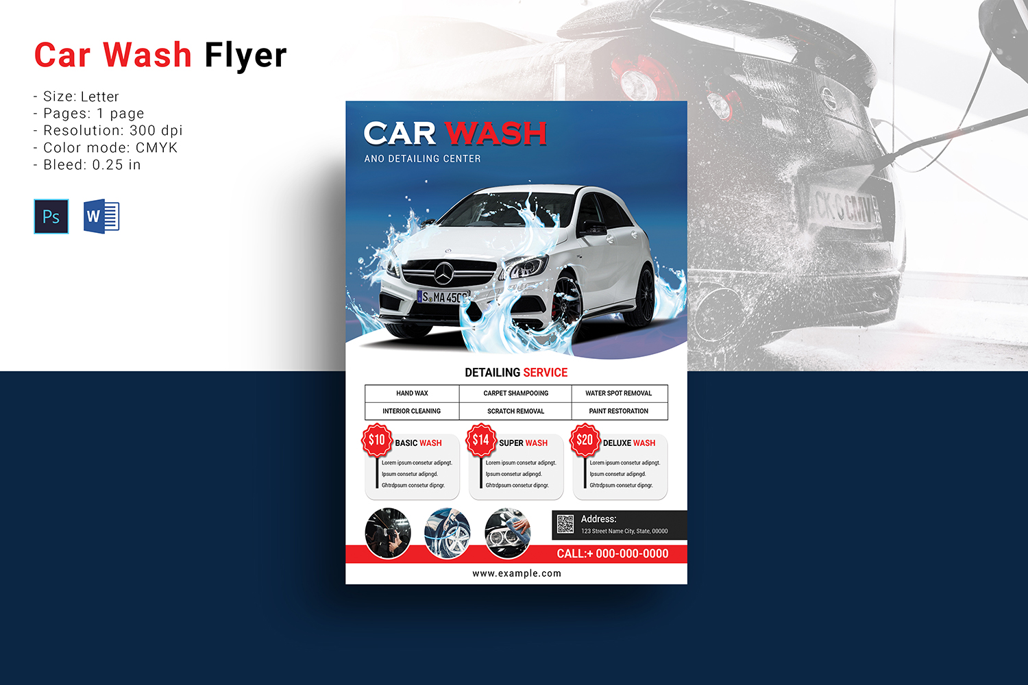 Car Wash Flyer - Corporate Identity Template