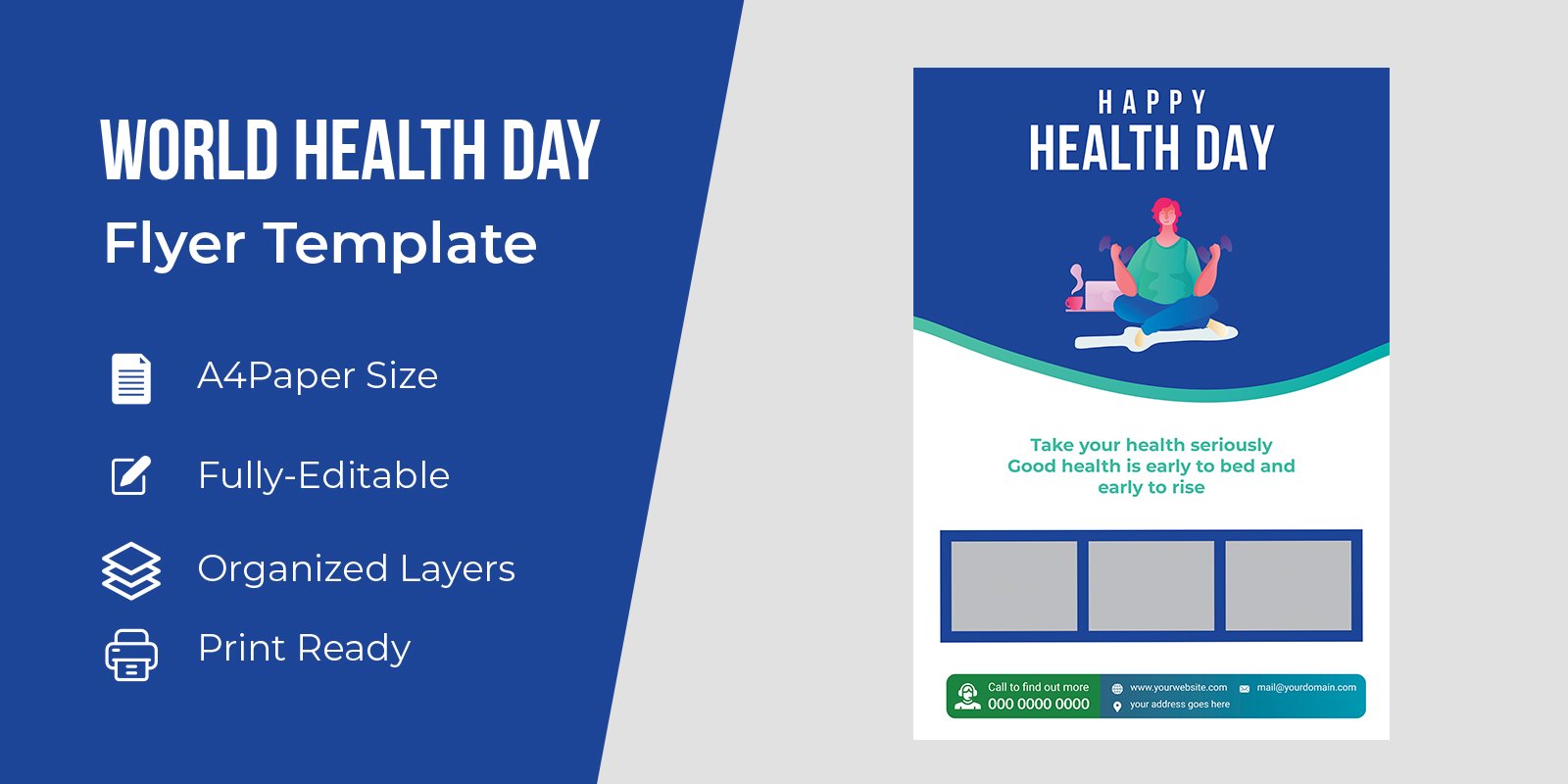 World Health Day Concept Flyer