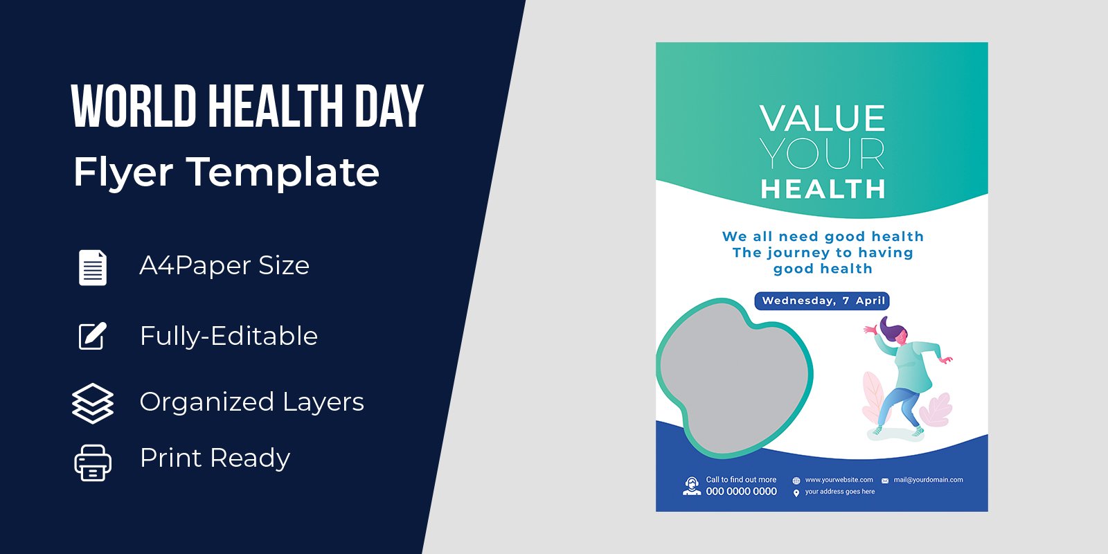 Poster Design for World health day concept